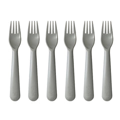 6pcs Kids Plastic Forks Nordic Macaroon BPA-Free Utensils for Baby & Children
