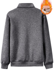 Men's Sherpa Fleece Zip Up Jacket with Smile Face Print