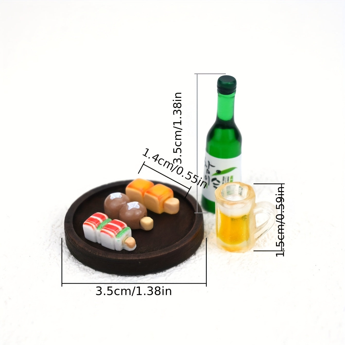 Micro Beer BBQ Package Ornament Dollhouse Scene Miniature Model