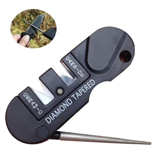 Portable Tungsten Ceramic Sharpener for Outdoor Camping and Fishing