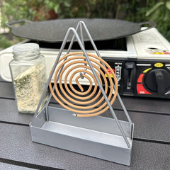 Metal Smoked Spiral Bracket - Home Garden Camping Triangle Shelf