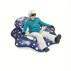 Winter PVC Inflatable Skiing Ring Outdoor Snow Skiing Tube