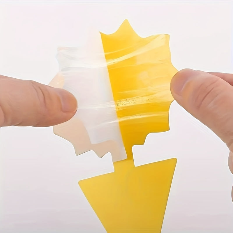 20pcs Double Sided Sticky Insect Trap Yellow Plate Pest Trap