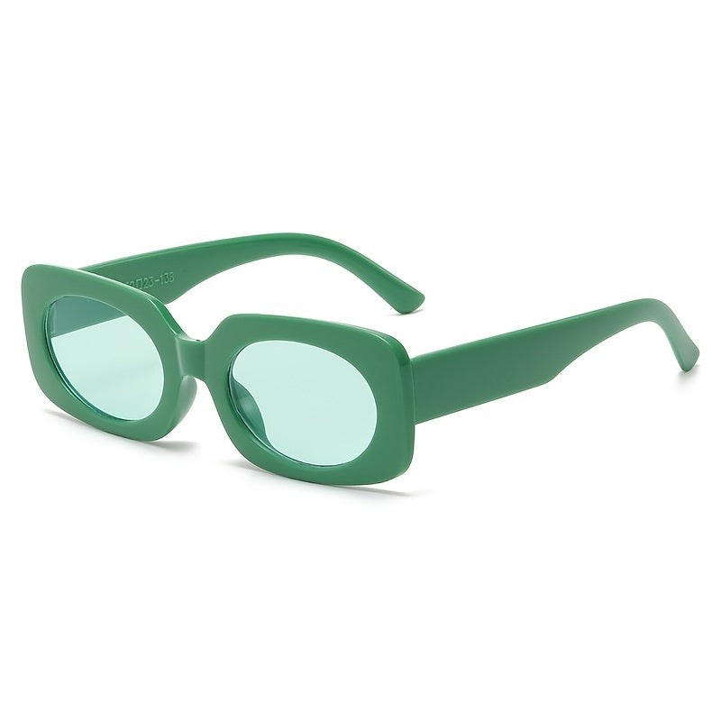 Colorful Rectangle Sunglasses UV400 Protection Square Shades