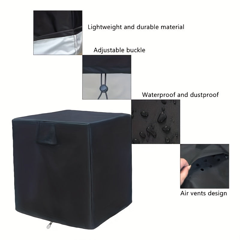 420D Air Conditioner Cover Outdoor Unit Anti Dust Heavy Duty Vent Full Cover