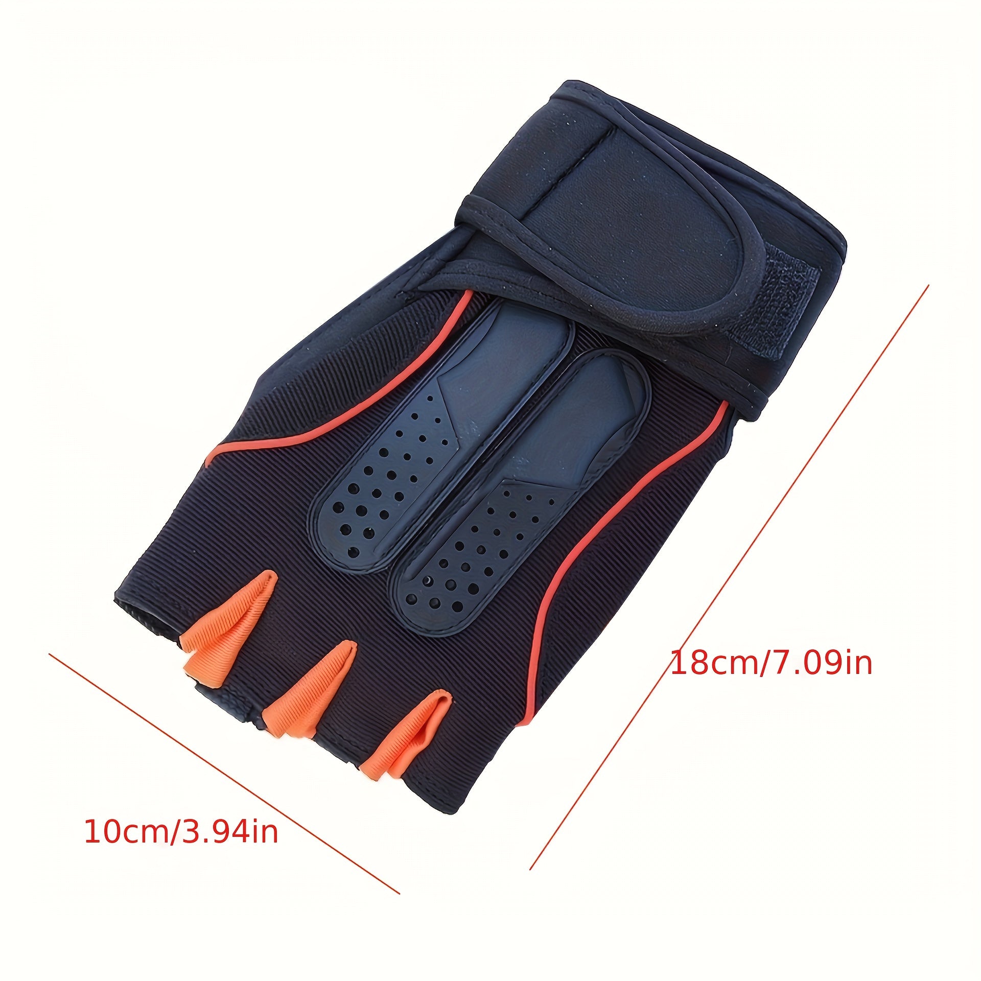Outdoor Cycling Half Finger Gloves with Extended Wrist Protection