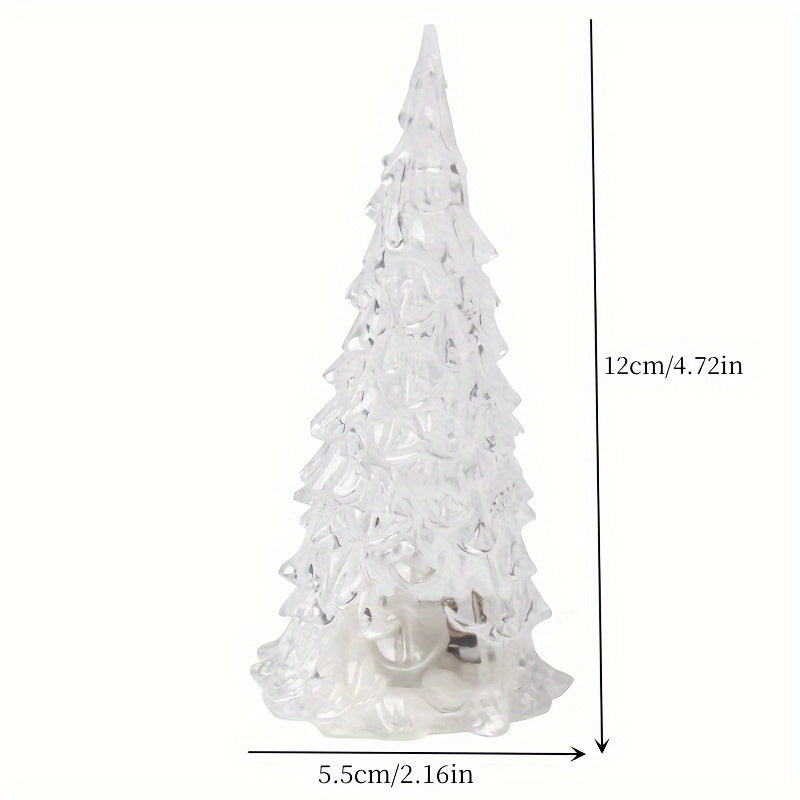 Acrylic Christmas Tree Colorful Night Light Crystal Christmas Tree Night Light