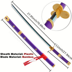 Rechargeable Anime Sword Samurai Wooden Sword Role playing Cosplay Toy
