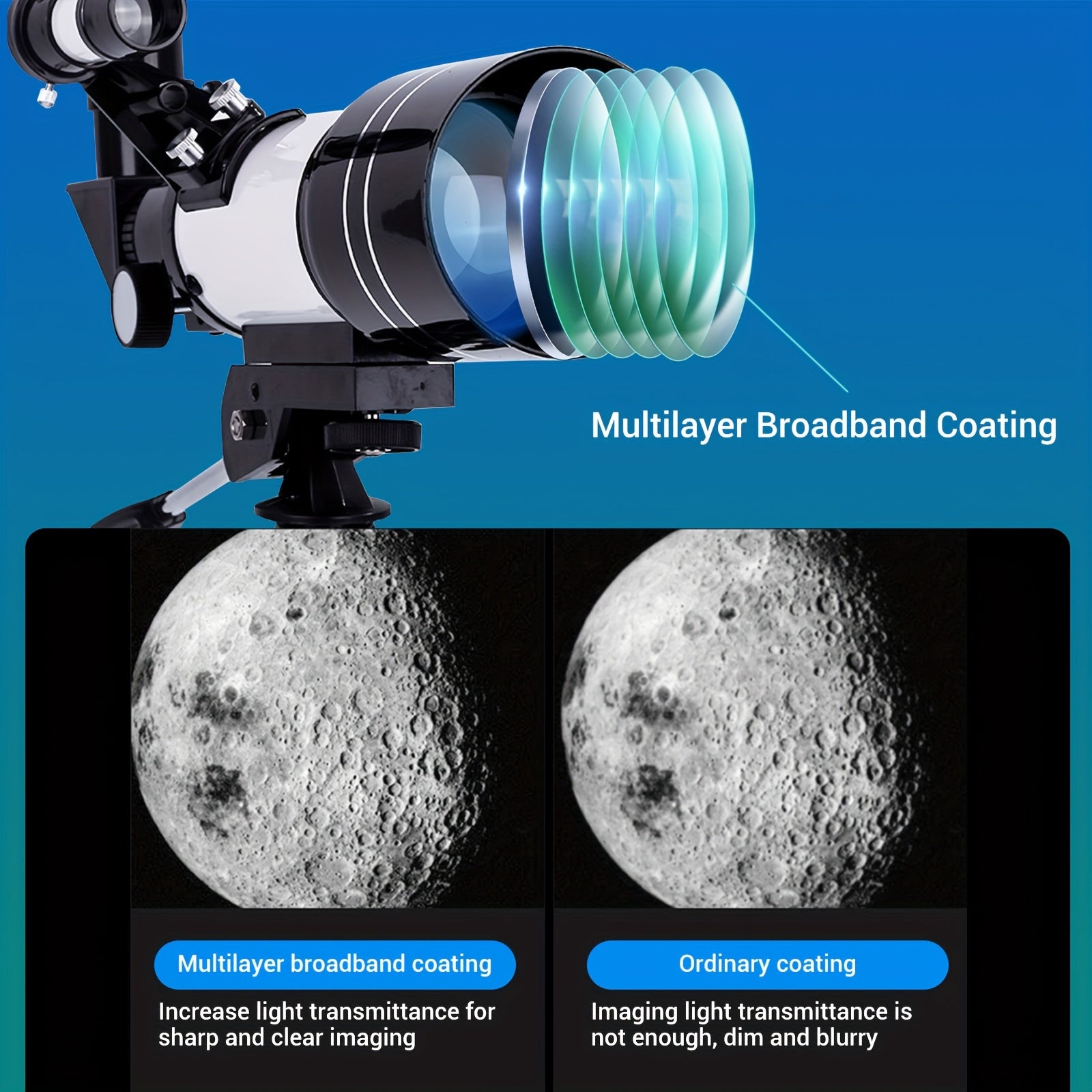 High Def Deep Space Telescope F30070M with Tripod