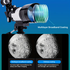High Def Deep Space Telescope F30070M with Tripod