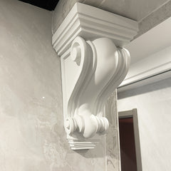 French PU Line Beam Support Gypsum Arched Door Curved Pass Door Opening