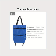 Grocery Cart Wheel Bag for Easy Shopping