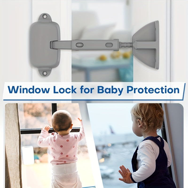 Child Protection Window Restrictor Adjustable Lock Child Safety Stopper
