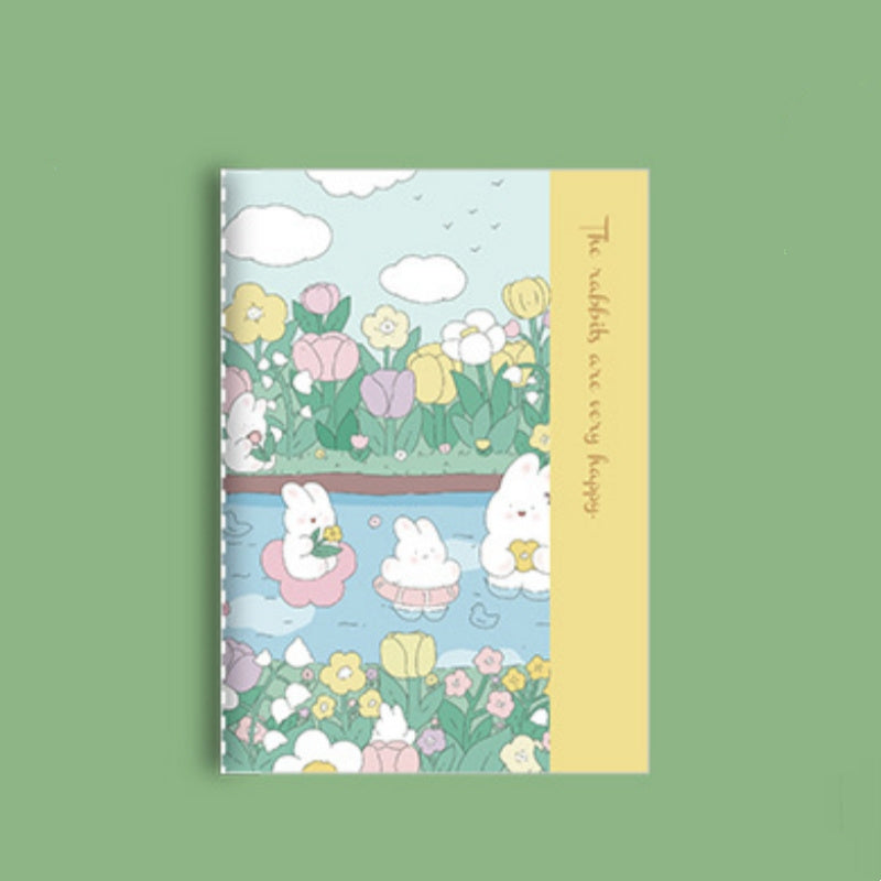 Summer Outing Cartoon A5 Notepad