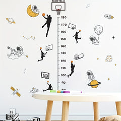 Basketball Boy Cartoon Astronaut Wall Sticker