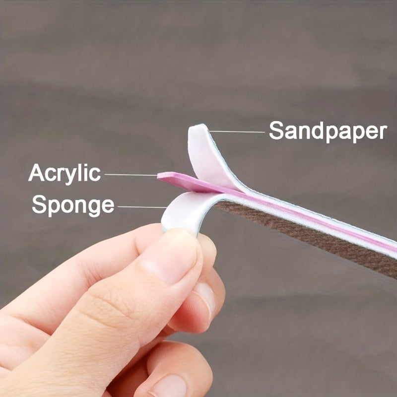 Manicure Tool File Buffers for Acrylic Nails 100/180 Grits, Double Sided Files