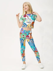 Girl's LITTLE MONSTER PARTY 2pcs Set for Summer