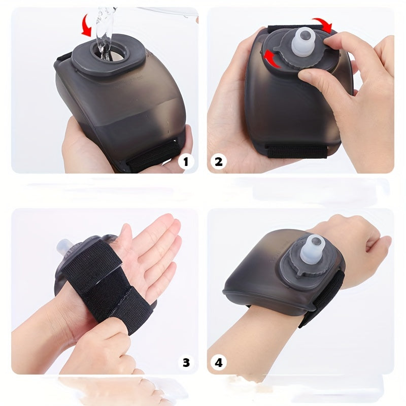 Transparent Mini Wrist Water Bottle Leakproof Portable Squeezed Water Cup