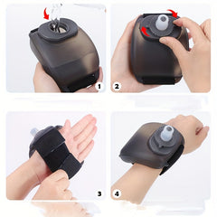 Transparent Mini Wrist Water Bottle Leakproof Portable Squeezed Water Cup