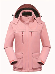 Waterproof Hooded Ski Jacket Women's Activewear