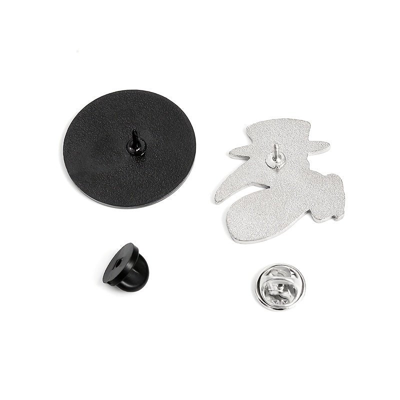 4pcs Plague Doctor Enamel Pins Set Gothic Punk Pins For Jackets Hats