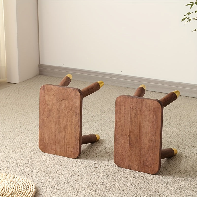 Solid Wood Small Stool Outdoor Removable Stool