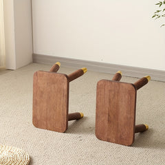 Solid Wood Small Stool Outdoor Removable Stool