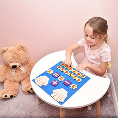Felt Math Board for Kids Educational Counting & Number Learning Toy