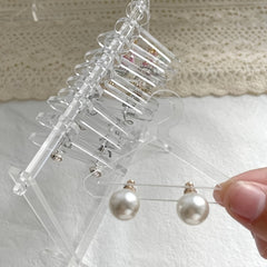 Earrings Stand Organizer Acrylic Hanger Shape Jewelry Display Holder