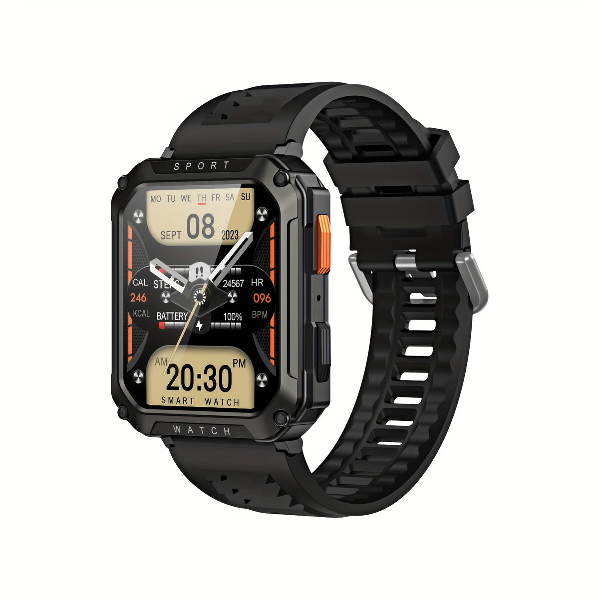 Outdoor Sports Smartwatch, Make Call, Waterproof, Activity Tracking