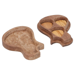 Wooden Guitar Picks Set With Case & 3 Picks