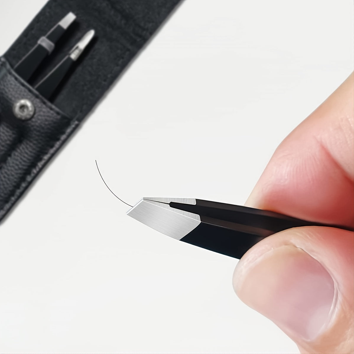 3pcs Stainless Steel Eyebrow Tweezers Set for Hair Removal