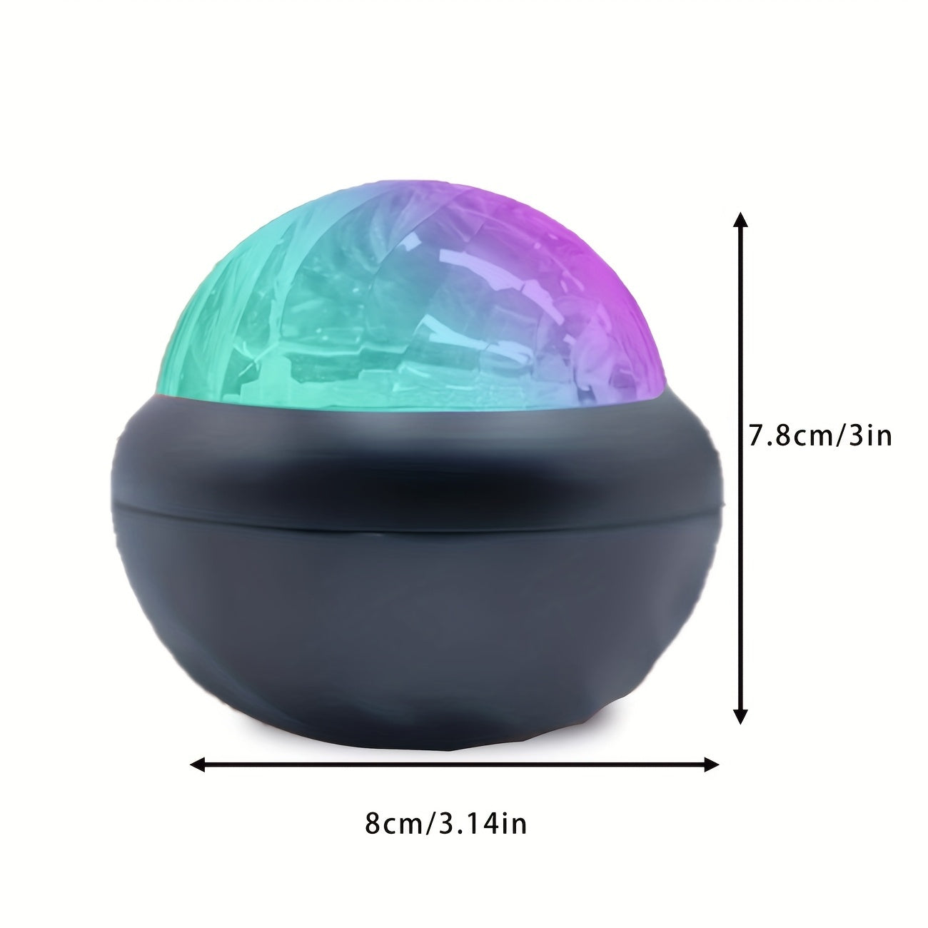 Small Magic Ball with Northern Lights, USB Plug In, Remote Control