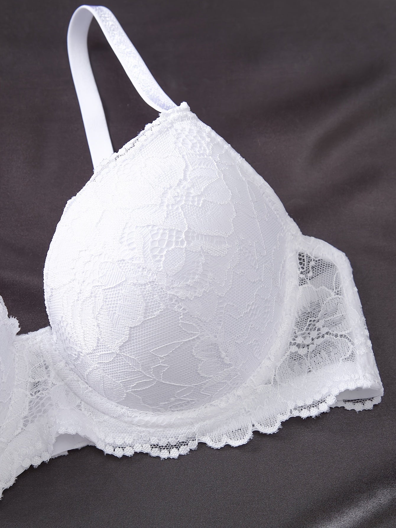 2pcs Lace Push Up Bras Comfy & Breathable Women's Lingerie