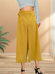  Casual Pants Women's Plus Solid Elastic Waist Loose Trousers