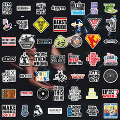 150pcs Gym Stickers For Water Bottle Wrestling Sticker For Adults Men