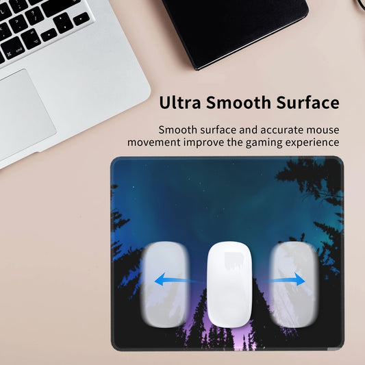Night Sky Pattern Mouse Pad Non-Slip Thick Rubber Base Gaming Laptops Home