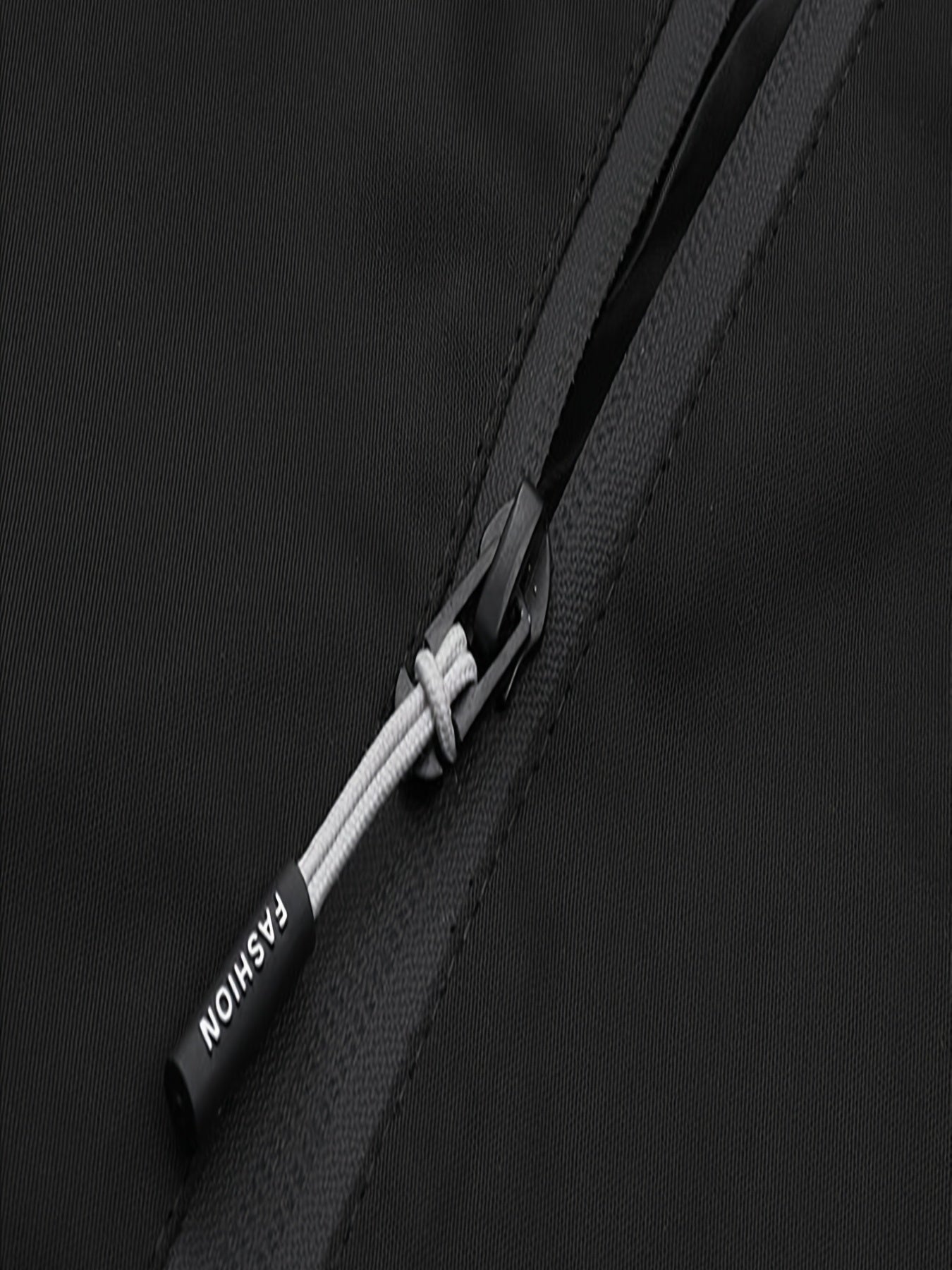 Men's Letter Print Zipper Lightweight Hooded Jacket