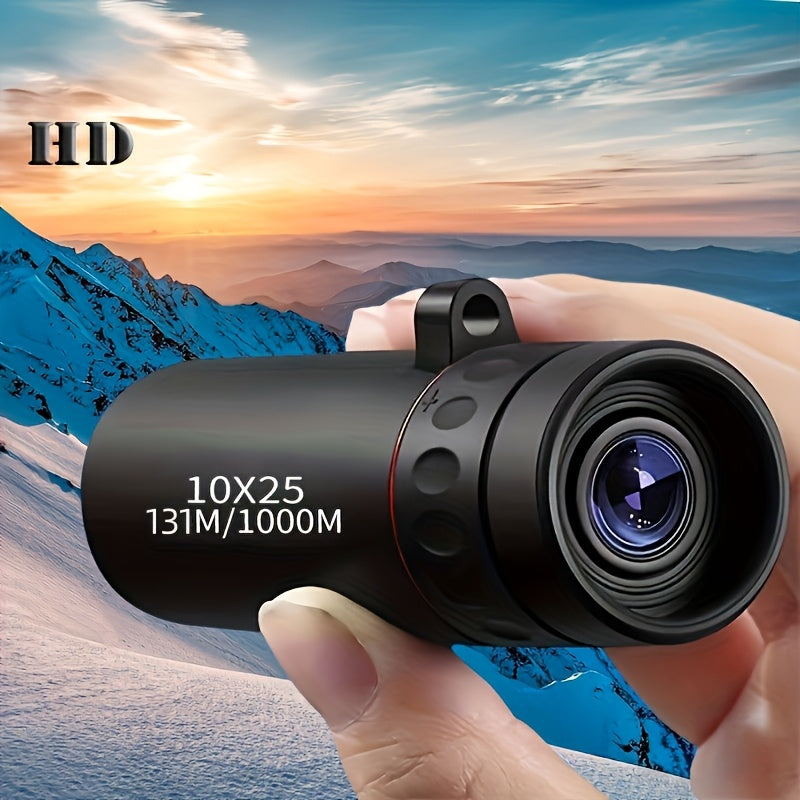 10X25 Mini HD Monocular Telescope for Outdoor Exploration