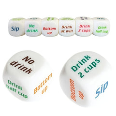 6pcs Cheers Dice Game for Outdoor & Drinking Parties