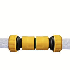 2pcs Plastic Double Extension Pipe Repair Joint Bidirectional Docking Nipple