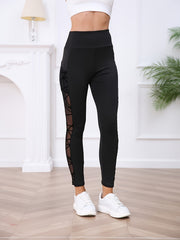 Mesh Stitch High Waist Leggings - Butt Lifting Skinny Leggings