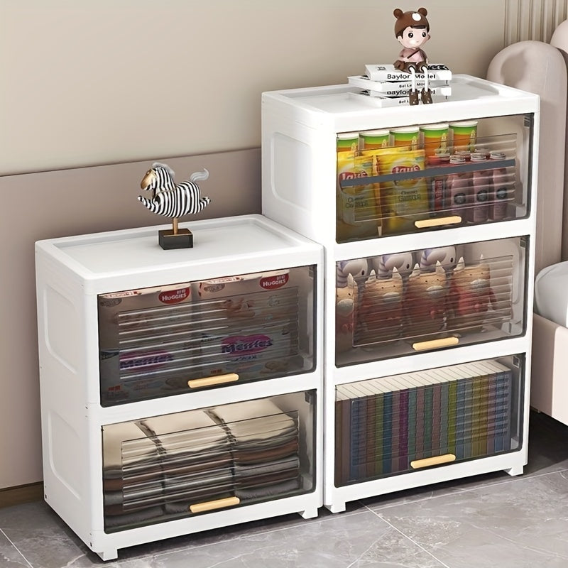 Clear Drawers Flip Open Storage Bins Storage Drawer Organizer