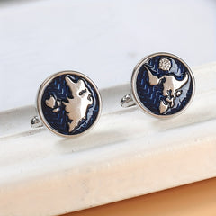 Map Cufflinks Mens Shirt Stud Cufflinks