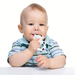 Silicone Baby Teether Toy Baby Cow Chew Teething Relief Toy For Sucking Needs