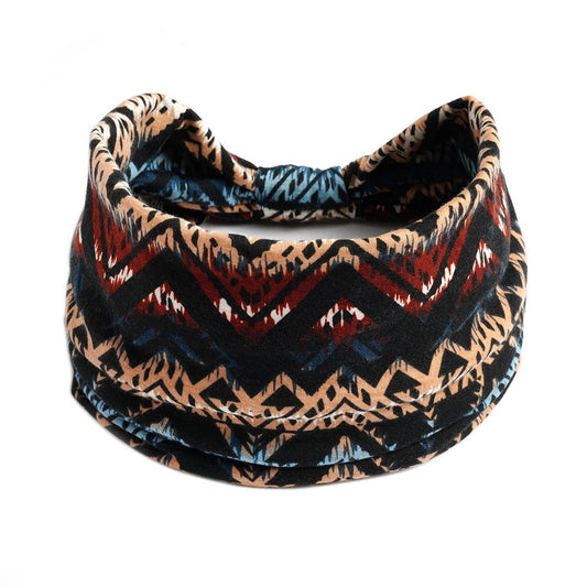 Boho Workout Head Bands Women Elastic Non Slip Floral Hairbands