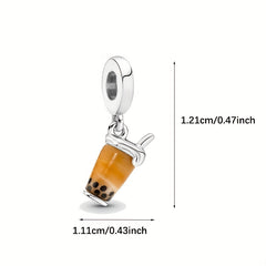 Silvery Beer Bucket Champagne Cup Beads for Snake Pattern Bracelets