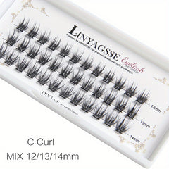 DIY Eyelash Extensions 36 Clusters C D Curl 13 15mm
