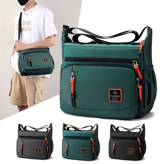 Casual Men's Large Shoulder Bag for Cycling & Hiking