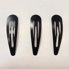 3pcs Minimalist Solid Hair Clip Alloy Duckbill Snap Clip Hair Styling Accessory